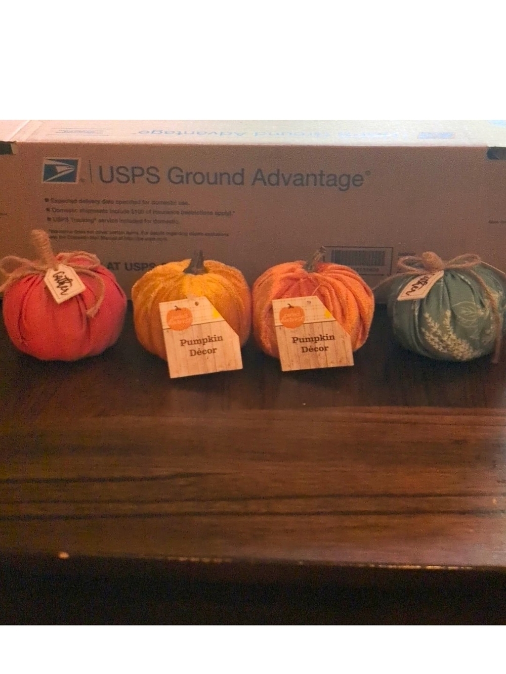 4 Perfect Harvest Multicolor Fabric Pumpkin Décor, Fall Harvest Halloween Theme